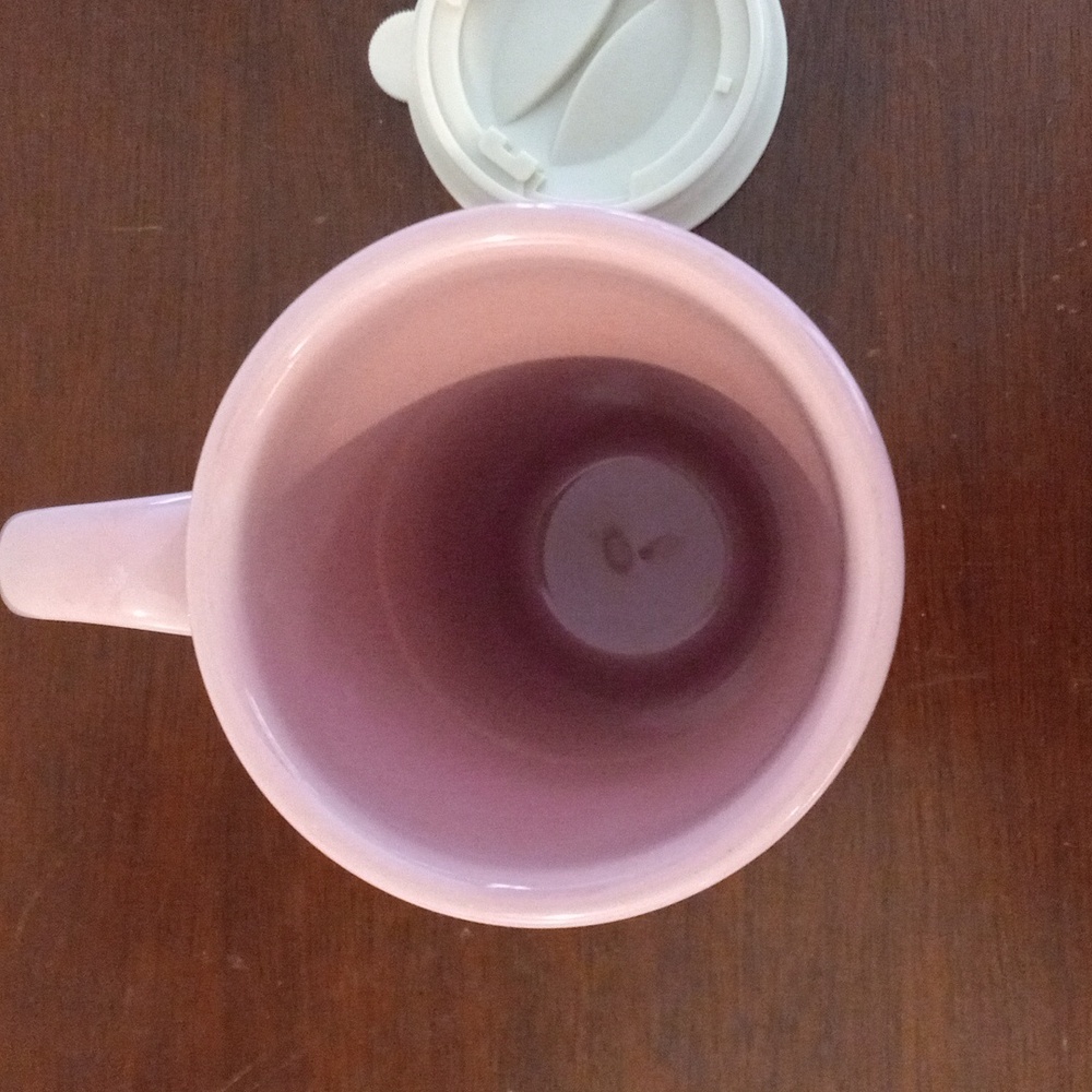 LONGABERGER Woven Traditions Pink Travel Mug with Lid Breast Cancer Ribbon NWOT - Picture 8 of 11
